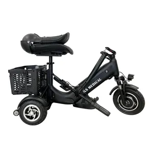 KSM-902 3 Wielen Elektrische Handicap Scooter Voor Oude Mensen Opvouwbare Driewielige Elektrische Scootmobielen Drie Snelheid