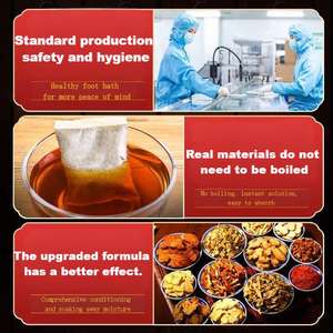 Pacotes de banho para pés contendo ervas como absinto e gengibre ajudam a aliviar a dor nos músculos da panturrilha. - Product Image 5