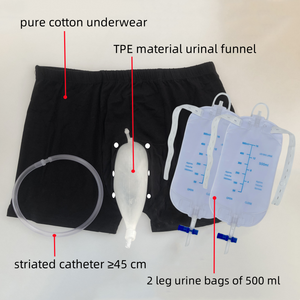 Male TPE <strong>External</strong> Drainage Bag Pants <strong>Catheter</strong> Belt Urinal Collector Urine Bag for Man Leg Urine Collection Bag - Product Image 2