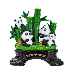 Figurine de panda en résine, décoration de maison, cadeau pour salon, armoire à vin, entrée - Product Image 5