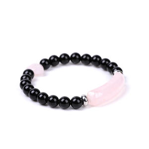 Bracelet perlé unisexe tendance 8MM, best-seller, en œil <span class=keywords><strong>de</strong></span> <span class=keywords><strong>tigre</strong></span>, obsidienne, quartz rose, aventurine verte, cristal <span class=keywords><strong>de</strong></span> pont, idéal pour un cadeau - Product Image 5