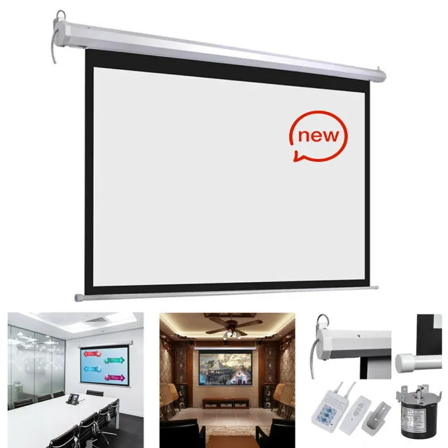 Máy Chiếu Điện Tử Màn Hình Treo Tường 60-150 Inch Lớp Phủ Mờ 4K Màn Hình HD Chiếu Bảo Vệ Mắt Quang Học