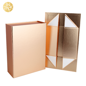 EN PACK boîte-cadeau de luxe pour la fête <span class=keywords><strong>des</strong></span> pères papa boîte magnétique imprimée en feuille d'or estampage à chaud bleu marine avec fermeture à ruban - Product Image 6