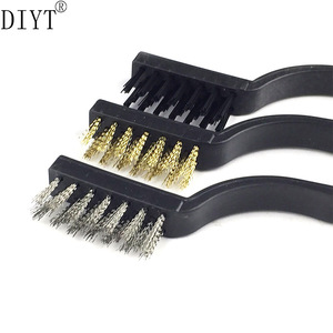 Diyt 3Pc Wire Brush <b>Set</b> Stainless Steel Nylon Copper Bristle Cleaning <b>Tool</b> Hardware Kit - Product Image 4