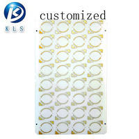 Papan PCB keramik 2 lapis cetak kustom dengan produsen elektronik OEM permukaan celup emas di Shenzhen