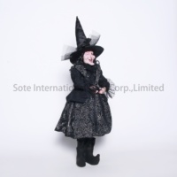 SOTE 2026 Nouveauté Halloween Sorcière Horreur Poupées Créatives Sorcière aux Yeux Clignotants Cadeaux de Fête Décorations de Jardin