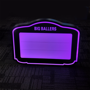 Venta al por mayor moderna Night Club Accesorios LED Neon Signled Scrolling Message Board Bottle Presenter Service Sign - Product Image 1