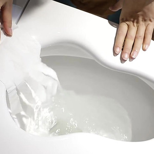 Gốm Kích Thước Lớn Tự Động Tuôn Ra Nhà Vệ Sinh Thông Minh Với Chỗ Ngồi Tự Động - Product Image 2