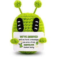 Poupée en peluche multi-animaux au crochet, faite à la main, avec carte d'encouragement pour enfants et adultes, vente en gros