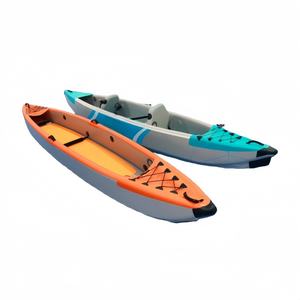 Kayak Gonfiabile Rinforzato in PVC da 4+ Metri per Sport Acquatici, Canoa per 2 Persone con Cuscino Effetto Filo Metallico, Paddle Board, <span class=keywords><strong>Barca</strong></span> da Pesca - Product Image 1