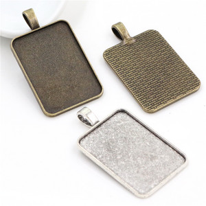 Камень времени, 23x33 мм, 2 цвета, прямоугольная основа из сплава, ожерелье, брелок, подвеска, аксессуары - Product Image 1