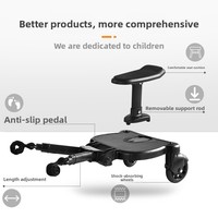 Plateforme universelle pour poussette, marchepied pour deuxième enfant, plateforme repose-pieds compatible avec la plupart des poussettes pour bébés et enfants
