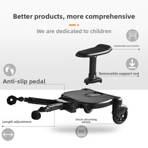 Bán buôn xe đẩy em bé tùy chỉnh màu Xanh bánh xe du lịch hỗ trợ đạp xe đẩy em bé 2-in-1 cộng với ghế thường vụ hội đồng quản trị - Product Image 6