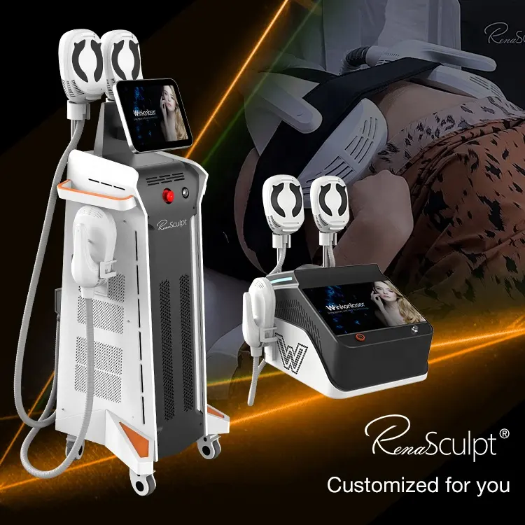 Directamente de fábrica 4 Mango Cuerpo Esculpir Belleza delgada Ems Estimulador muscular Ems Shaping Sculpt Machine