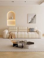 Neue billige High-End-Möbel Minimalismus Schnitts ofa Wohnzimmer möbel 4 5 Sitz Luxus Samt Creme Stil Sofa