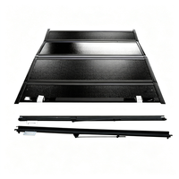 Couvercle de benne rigide pliable manuel étanche en alliage d'aluminium avec verrouillage pour pick-up (6,4 pi / 1500 mm)