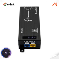 Injektor PoE+ AI Smart 30W IEEE802.3at Dengan Layar LED Bergulir Otomatis