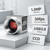 Caméra couleur USB3.0 acA1300-30uc 1,3MP Sony ICX445 CCD Global Shutter 1280x960 30fps Monture C pour inspection En stock