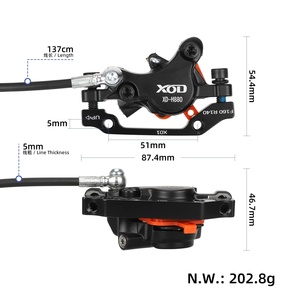 ชุดเบรกไฮดรอลิกหน้าและหลัง ชุดเบรกไฮดรอลิก (H880-1350mm+H800-2150mm)+คันเบรก ชุด 4 ชิ้น สำหรับ Kukirin G3 Pro/G4 - Product Image 2