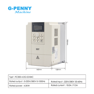 G-penny 3.2kw er20 gỗ làm việc nước làm mát động cơ trục chính Kit & 4Kw tốt nhất biến tần & Khung & máy bơm nước - Product Image 3