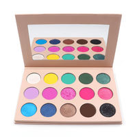 Palette de fards à paupières scintillants uniques en gros, poudre de fard à paupières colorée, maquillage personnalisé