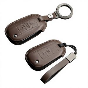 Housse de protection en cuir pour clé de voiture, pour <span class=keywords><strong>Citroen</strong></span> <span class=keywords><strong>C4</strong></span> C3 C6 C8 <span class=keywords><strong>CACTUS</strong></span>, anti-rayures, coque de protection pour clé télécommande intelligente, <span class=keywords><strong>accessoires</strong></span> - Product Image 1
