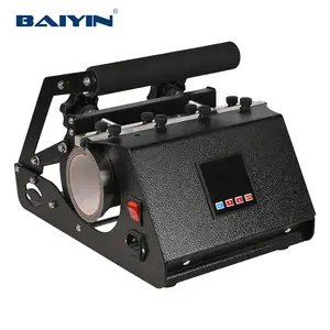 Baiyin 20oz 30oz Sublimation Coffee Mug Tumbler Manual Heat Press Machine for Sublimation Printing 110V Wholesale
