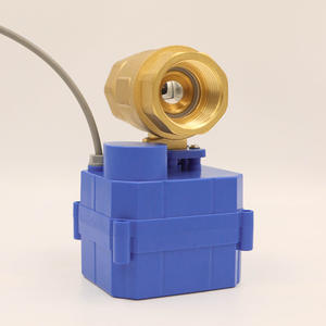 Vanne à bille électrique miniature à haut débit DN25, construction en laiton durable, commande manuelle à solénoïde, eau, gaz, huile, OEM - Product Image 5