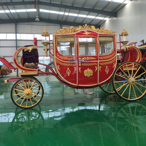 Carruaje Eléctrico de Alta Calidad Rojo, el Más Vendido, para Bodas Reales y Paseos Turísticos, Tipo Carruaje de Caballos, en Venta, Transporte Especial - Product Image 2