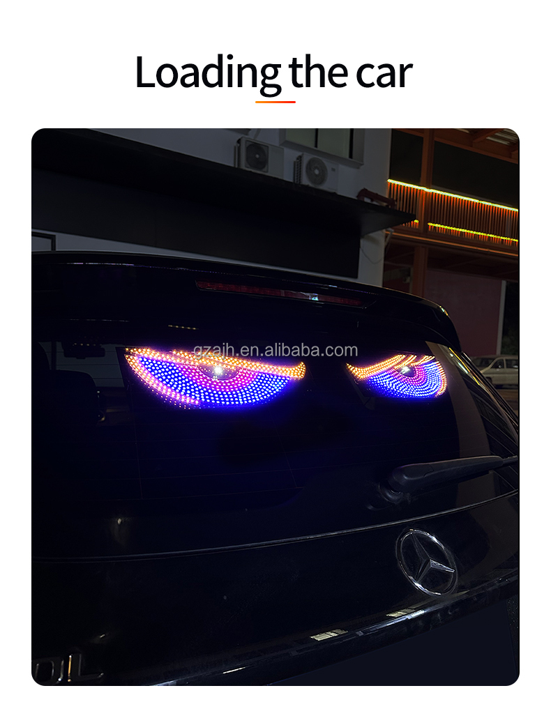 USB Animated Demon Eyes Screen Led Matrix Panel Led Display for