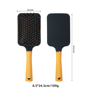 Peine de pelo personalizado para mujer al por mayor, cojín de ventilación, cepillo de pelo de plástico grande para salón - Product Image 5