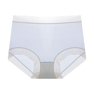 Nouveau sous-vêtement taille haute femmes Ultra-mince glace soie respirant Anti-bactérien entrejambe sans pantalon Transparent slips <span class=keywords><strong>La</strong></span> - Product Image 5