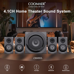 Ensemble audio home cinéma haute performance avec caisson de basses puissant et lecture multi-entrées pour le divertissement en salon - Product Image 4