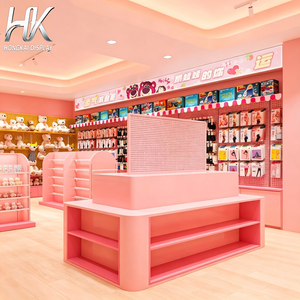 Vitrina Personalizable, Estante de Pared, Isla de Exhibición con Iluminación LED, Juego Completo de Estantes para Exhibición en Tiendas de Juguetes, Boutiques y Comercios Minoristas - Product Image 1