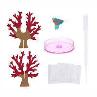 Arbre de cristal en papier magique à faire soi-même, arbre rose amusant qui pousse magiquement, jouets originaux pour enfants