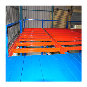 מדפי רצפה ביניים מפלדה ארוכת טווח, דו-שכבתיים, עם ציפוי אלקטרוסטטי נגד קורוזיה, במחיר סיטונאי - Product Image 5