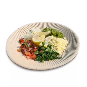 Biodegradable Compostable Plates Bagasse Paper Plate Food Safety Disposable Biodegradable Paper Plates Compostable 9 Inch Paper Plates Set