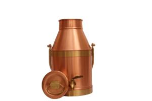 Dispensador de Agua de Cobre Puro con Acabado Espejo de Primera Calidad – Diseño Cónico Elegante con Detalles en Latón Antiguo - Product Image 2