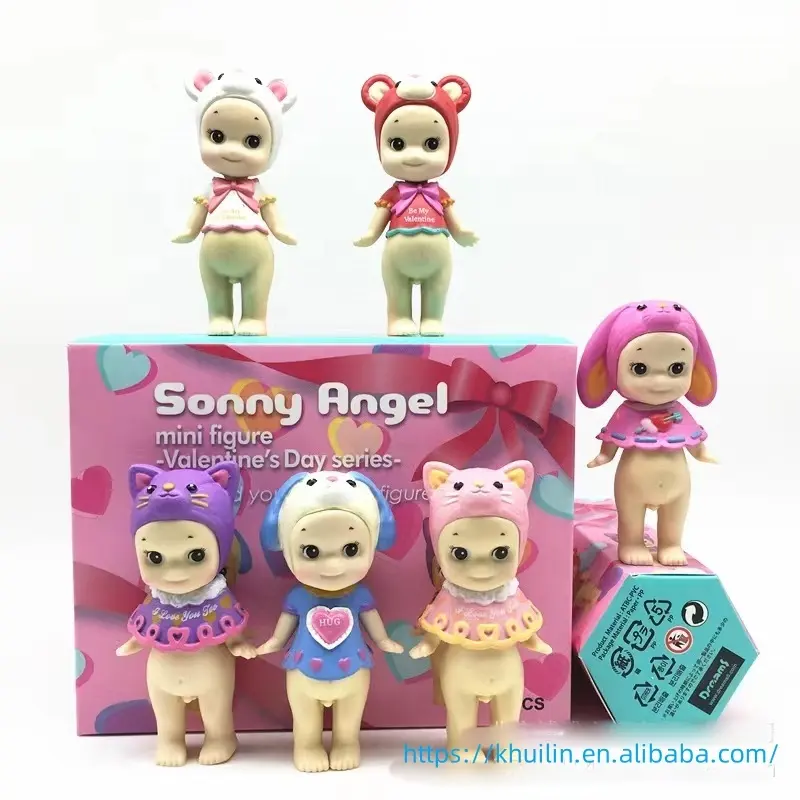 HL penjualan terlaris grosir Sonny malaikat tokoh malaikat dan iblis mainan kartun Cupid PVC dekorasi kue boneka untuk hadiah Natal