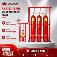 Sistem Pemadam Kebakaran FM200 Berkualitas Tinggi Baoan Bersertifikasi CE ISO9001 15Mpa HFC-227ea Gas Bersih untuk Perlindungan Kebakaran Bandara