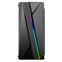 Casing Komputer AntarcChill Desktop dengan Kipas Pendingin CPU RGB, Matx, Gaming, E-sports, ATX, PC
