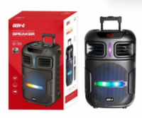 Meilleure vente 15 pouces Trolley Party Speaker avec micro puissant 40W Trolley Speaker pour haut-parleur karaoké actif sans fil de haute qualité