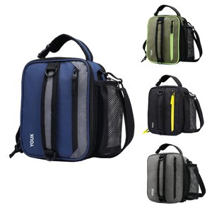 Boîte à lunch souple <span class=keywords><strong>extensible</strong></span> portable de couleur personnalisée, étanche, pliable, sac isotherme pour les voyages, les pique-niques et le travail - Product Image 1