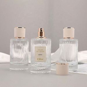Transparent Empty 30ml 50ml Elegant Screw Refillable <b>Perfume</b> <b>Bottles</b> with Cap - Product Image 3
