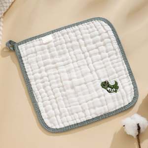 Lingettes pour le visage et bavoirs pour enfants en coton 100% naturel, douces, 6 couches, lingettes pour bébés, serviette pour bébé, broderie - Product Image 5