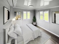 Maison conteneur moderne en panneaux sandwich d'acier extensibles, préfabriquée, mobile sur remorque, pour usage extérieur, bureau, centre commercial, rapide à assembler