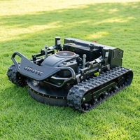 Tondeuse à gazon sur chenilles tout-terrain télécommandée pour la gestion de la végétation en pente, dans les fermes et les vergers