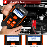 Testeur de batterie de voiture 3 en 1 KONNWEI KW520 12V, outil de réparation automobile, analyseur de batterie, chargeur de batterie à impulsions