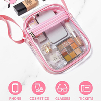 Mini sac à bandoulière en PVC transparent Kawaii pour filles