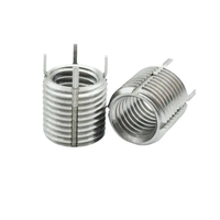 Insert fileté autobloquant ZC Keensert en acier inoxydable poli, entièrement fileté, à fente, M2-M12, ZC-0972